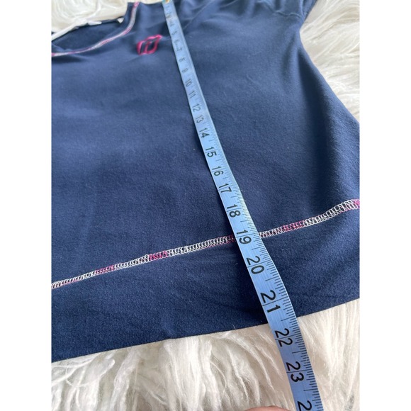 Peloton Women's‎ Sleepover Sweatshirt Top Long Sleeve Navy Blue Size Large - Picture 10 of 13